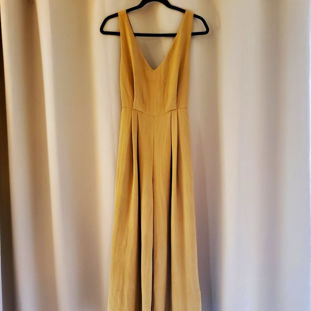 Adorable Honey-Colored Millibon Jumpsuit w/Cute Tie Back Detail - Women's Small